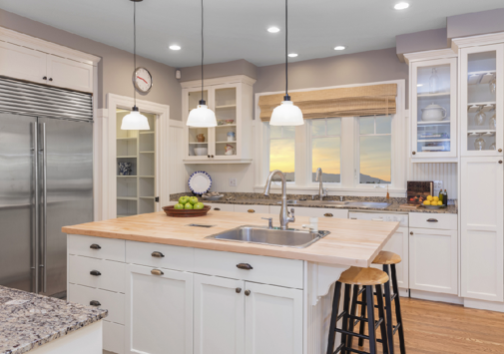 Modern white kitchen