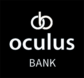 Oculusbanks Primary Logo In BW Reverse